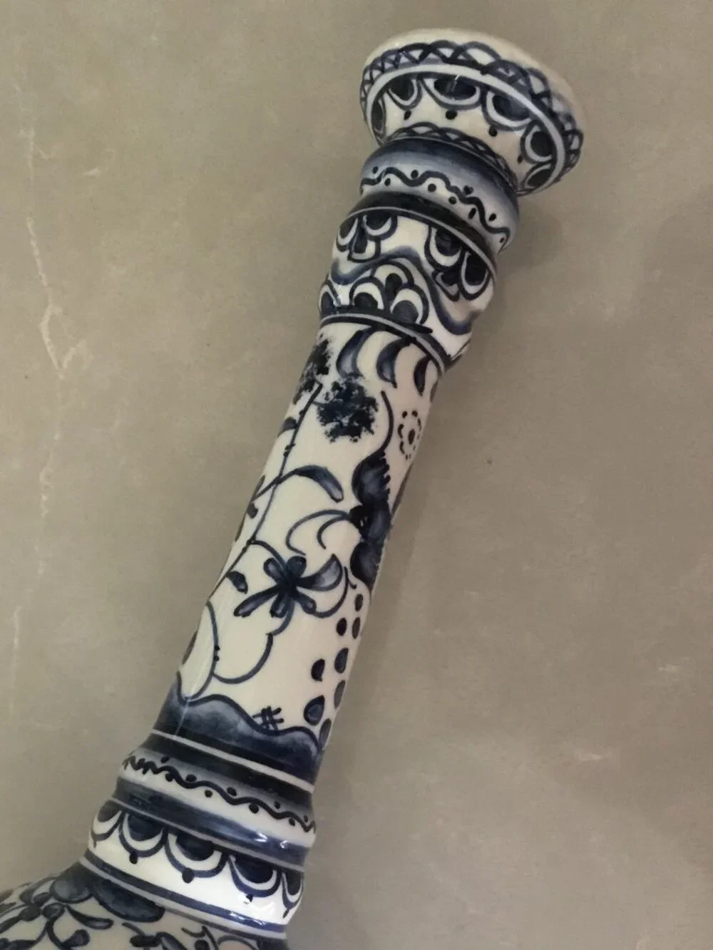 Williams Sonoma Nazari Alhambra Hand Painted Candle 2 Holders Portugal 10.5